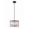 Z-Lite Glacier Pendant, 3-Light, 12.5 In.W x 9 In.H, Matte Black/Clear 1943P12-MB - alternate 1